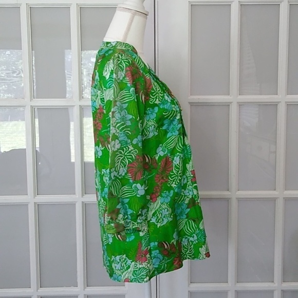 Elizabeth McKay Charlotte Silk Popover Blouse Size - 2 - Picture 5 of 16